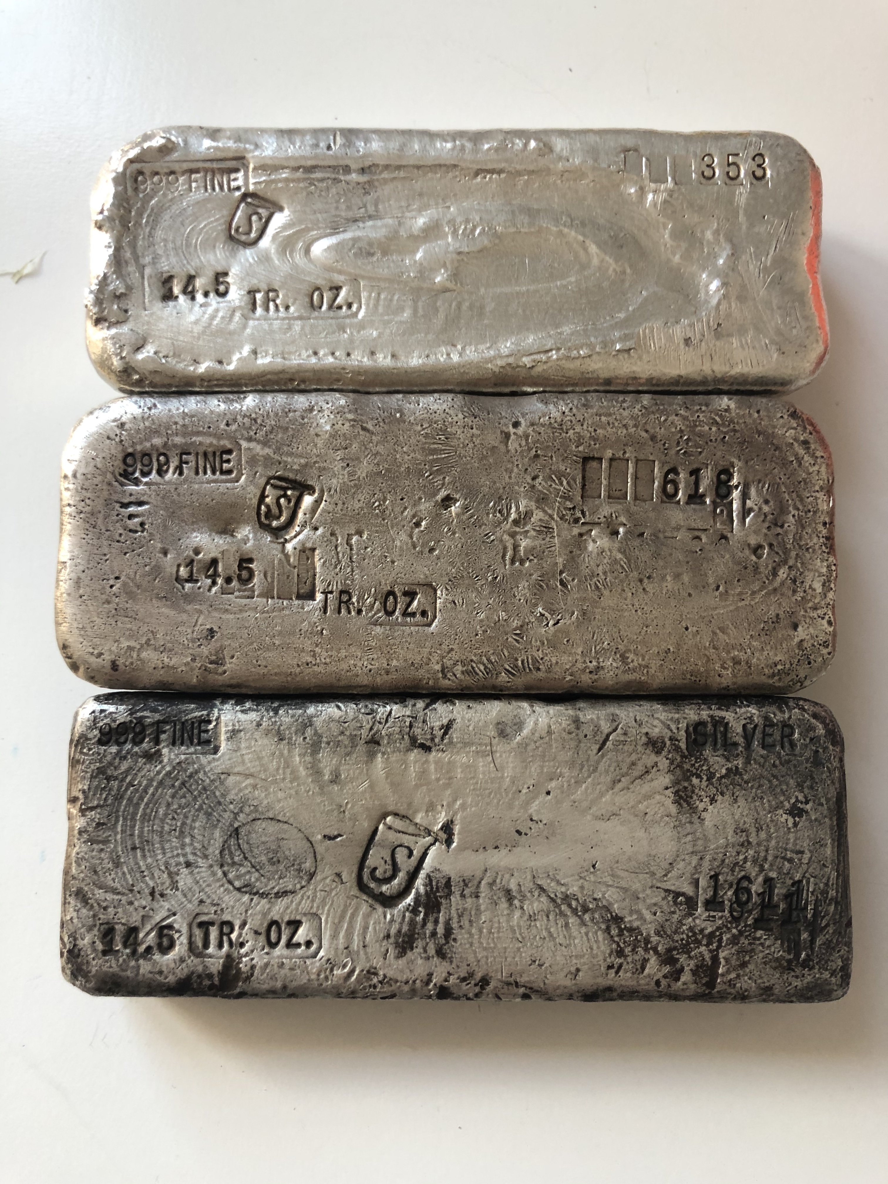 造幣局製 SILVER 89,9グラム Simmons Refining Company – Vintage Silver Bars